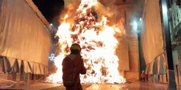 Hoguera de Sant Antoni en Canals