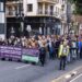 Cocnentración de protesta contra la instalación de una planta de biogas en Villar del Arzobispo