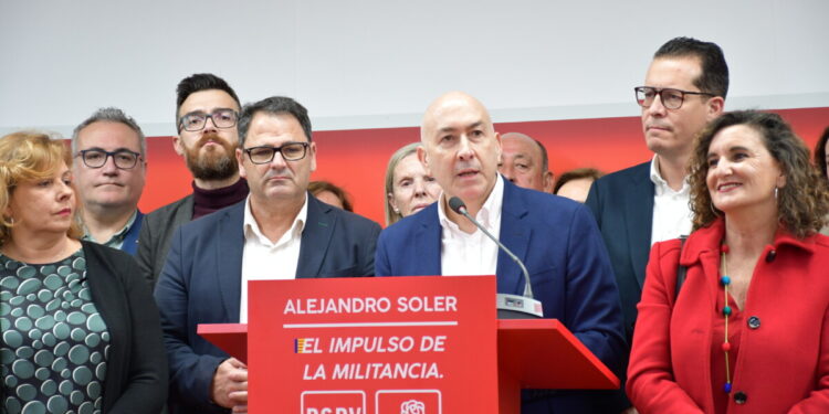 Presentación de la candidatura de Alejandro Soler a la secretaría general del PSPV