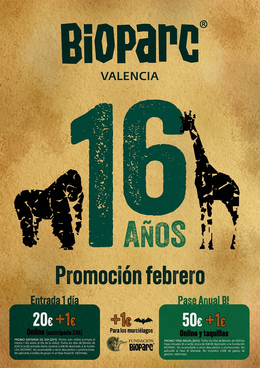 Promoción 16 Aniversario BIOPARC Valencia