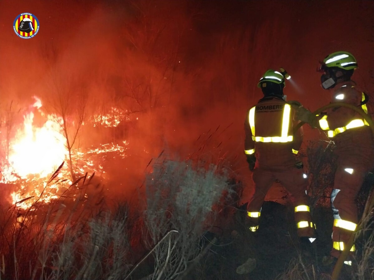 Incendio forestal en término de Turís