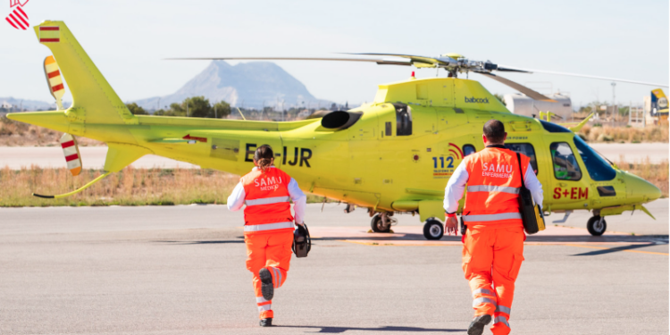 Helicóptero medicalizado de la Generalitat