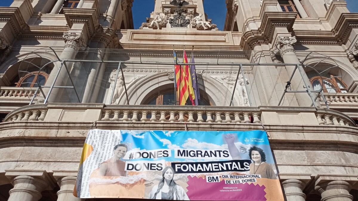 Pancarta Dia 8 març