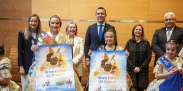 Recepción a las Falleras Mayores de Valencia