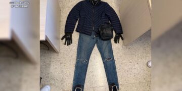 Ropa utilizada por los atracadores de Benitatxell y Xàbia