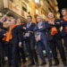 Carlos Mazón, Toni Francés y Jorge Rodríguez en la Entradeta de los Moros y Cristianos de Alcoi