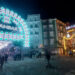 Calles iluminadas de Russafa en Fallas