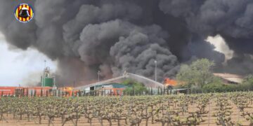 incendio de la planta de reciclaje de Requena