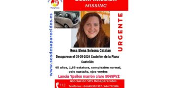 Cartel desaparecida Castellón