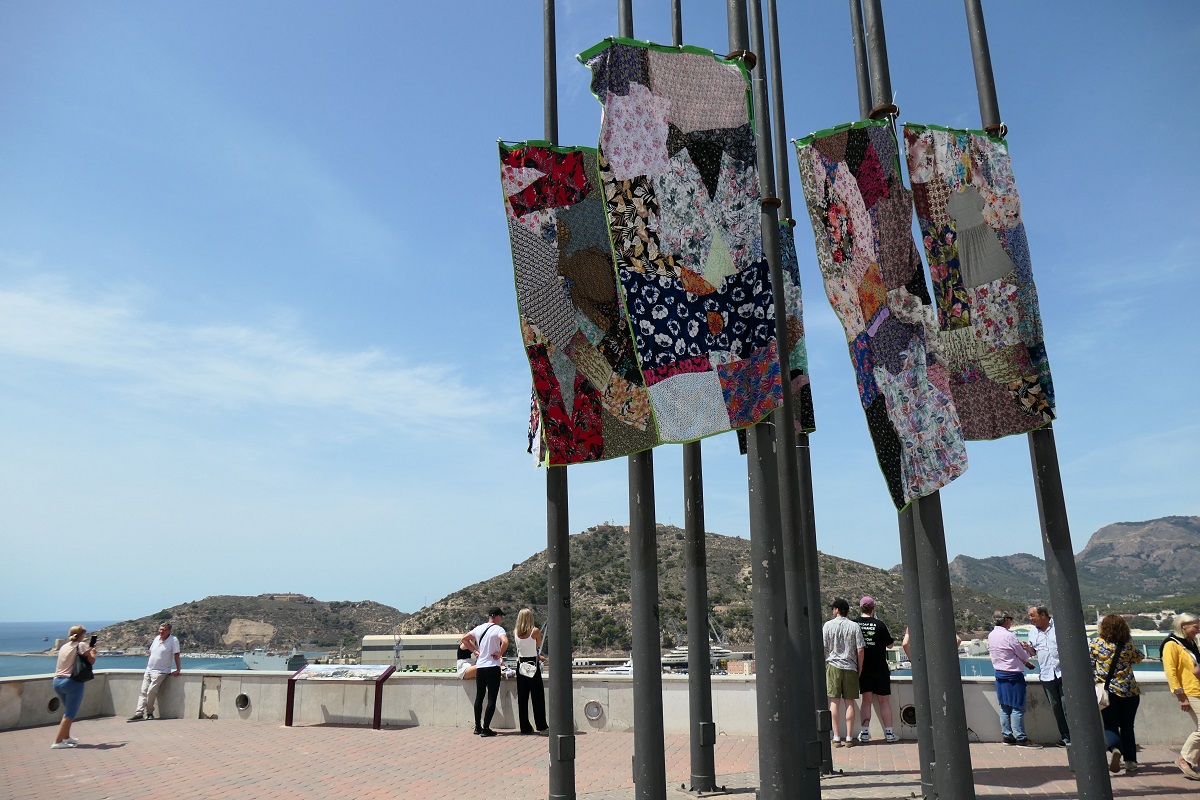 Instalación escultórica de Inmaculada Abarca en Cartagena
