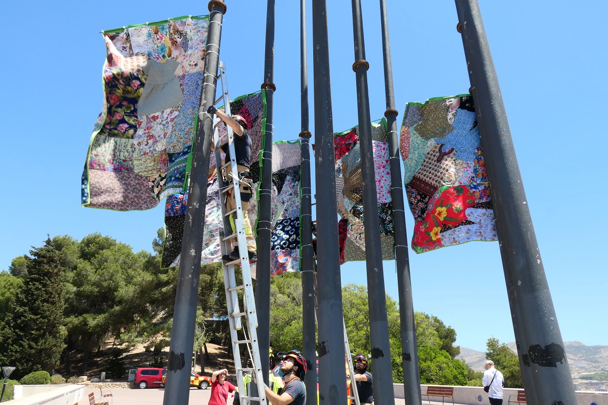 Instalación escultórica de Inmaculada Abarca en Cartagena