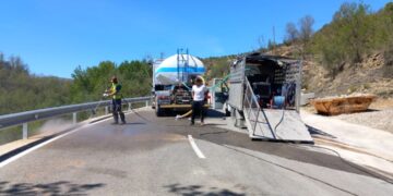 Apertura de la CV-125 tras las reparaciones urgentes por las fuertes lluvias