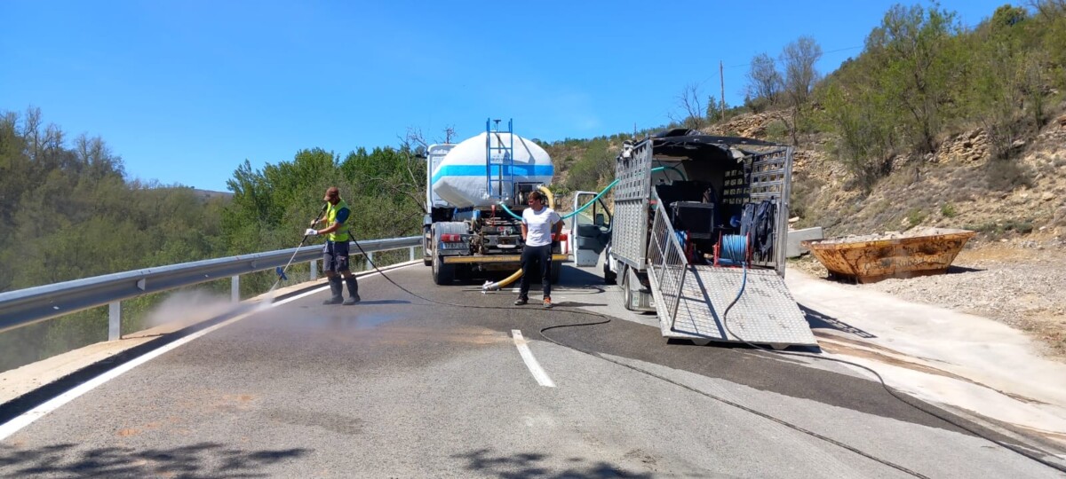 Apertura de la CV-125 tras las reparaciones urgentes por las fuertes lluvias