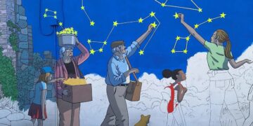 Mural de Paco Roca y Martín Forés en Titaguas