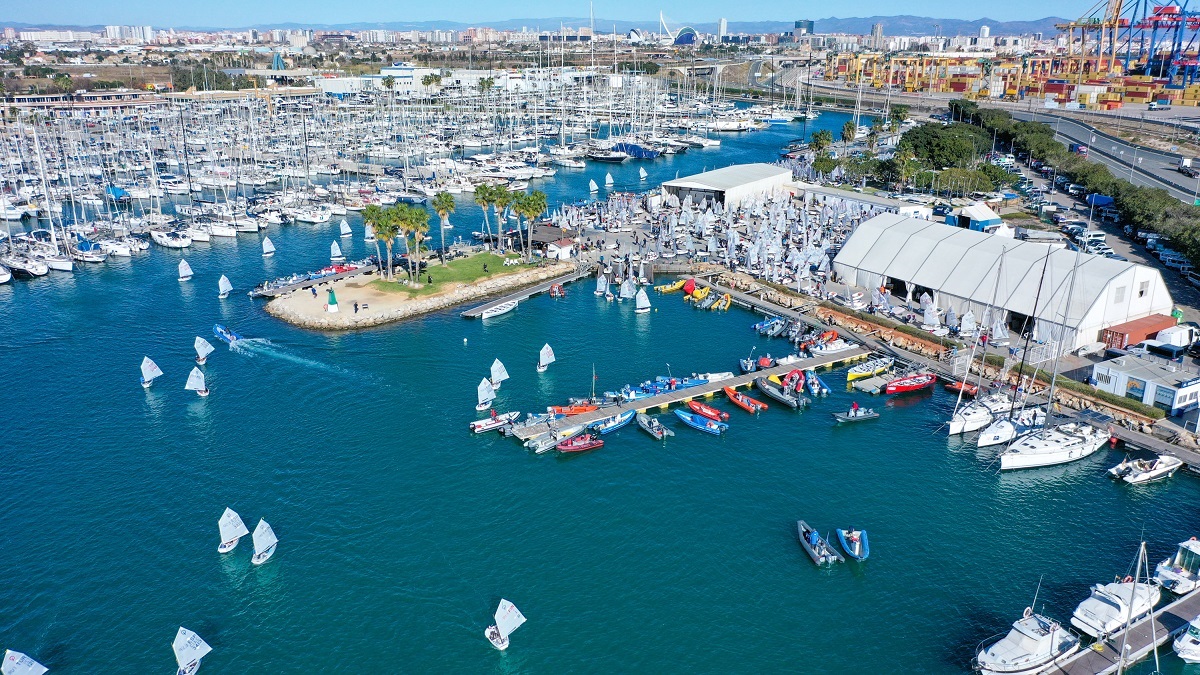 El Real Club Náutico en día de regata