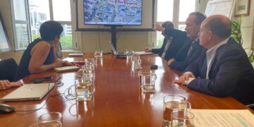 Reunión sobre las vías de Serreria en el Ministerio de Transportes