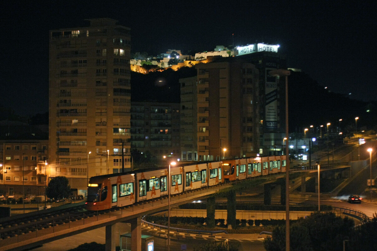 TRAM d'Alacant a la playa del Cocó
