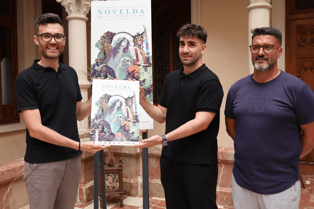 Presentación del cartel delas fiestas de Novelda 2024