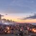Platja de Gandia en la Nit de Sant Joan