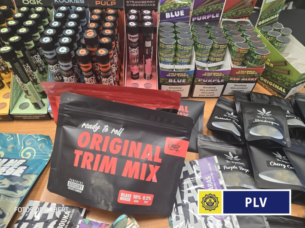 Establecimiento sin licencia derivados cannabis Valencia