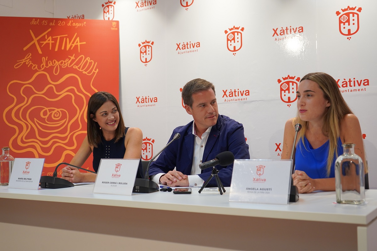 Presentació de la programació de la Fira d'Agost de Xàtiva 2024