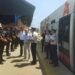 Presentación del tranvía tematizado por el bicentenario de la Policía Nacional