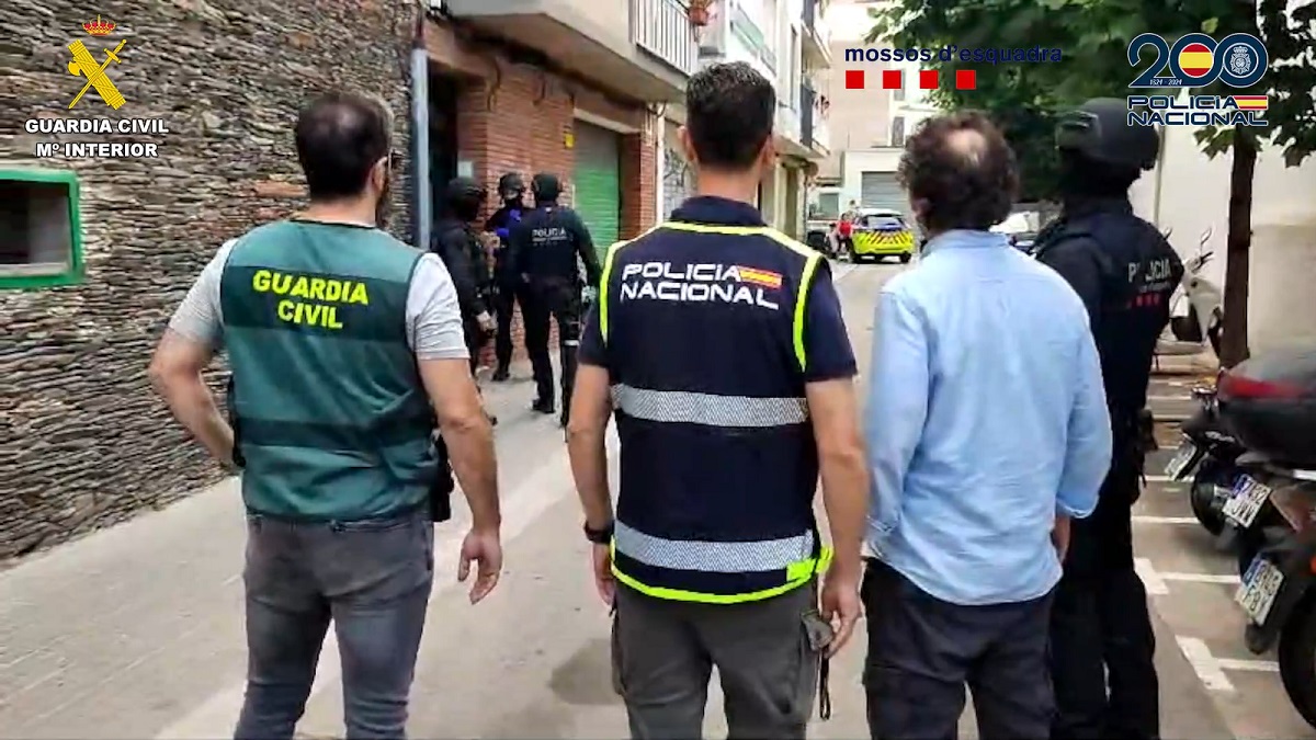Guardia Civil, Policía Nacional y Mossos d'Esquadra han colaborado en esta operación