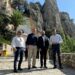 Vicente Martínez Mus en su visita a Castell de Guadalest