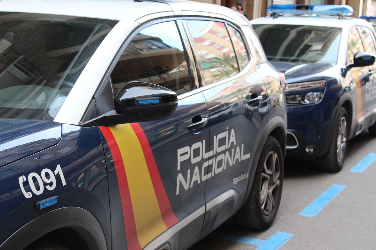 Coches patrulla de la Policía Nacional