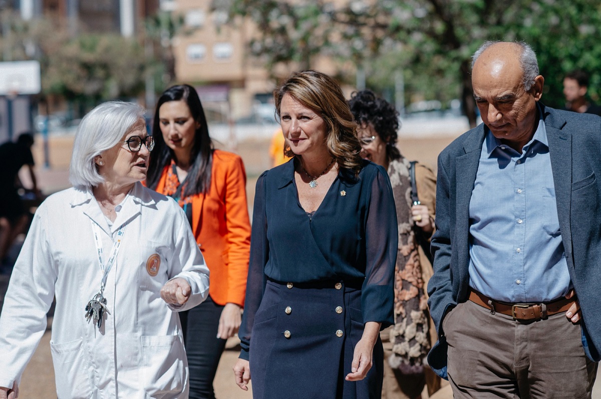 Begoña Carrasco visita el IES Vicent Castell de Castellón