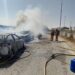 Incendio de dos coches y una moto en Massalfassar