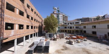 Obra d'ampliació de l'IES Ausiàs March de Gandia