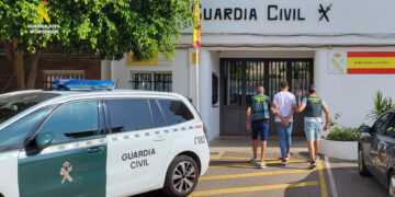 Imagen facilitada por la Guardia Civil de Castellón del detenido por el suceso. EFE
