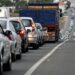 La carretera nacional 332, con fuertes retenciones a la altura de El Campello.Archivo/ EFE/Manuel Lorenzo