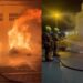 03/01/2025 Extinguidos varios incendios simultáneos en contenedores de Alicante.
POLITICA 
BOMBEROS DEL AYUNTAMIENTO DE ALICANTE