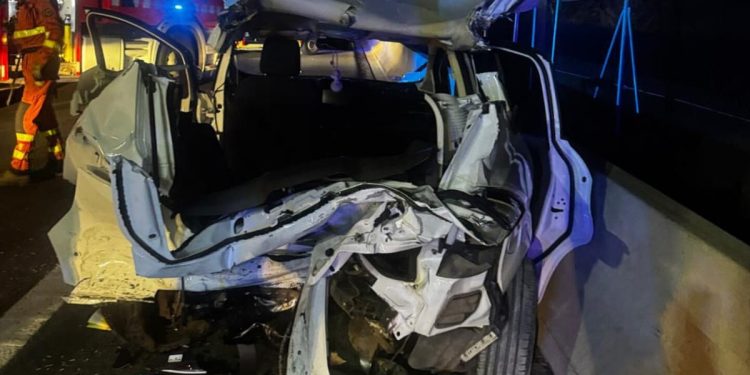 accidente V-21 Pobla de Farnals