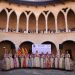 Las candidatas a Fallera Mayor de Valencia 2026, con la FMV 2025 y su Corte , Santiago Ballester y las personalidades de la isla posan en el Castell de Bellver