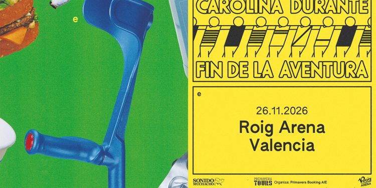 Cartel Carolina Durante en Roig Arena