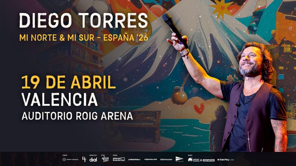 Cartel Diego Torres en Roig Arena