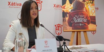 Maria Beltrán presenta campaña Navidad Xàtiva 2025
