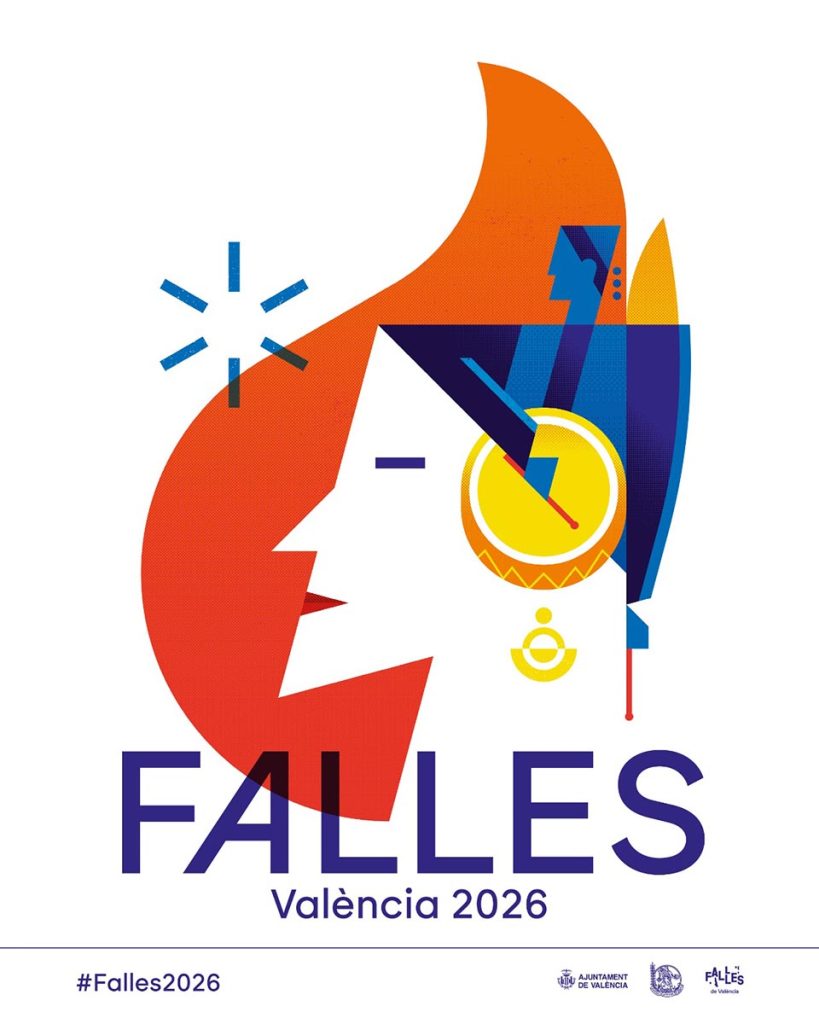 Imagen gráfica de Fallas de Valencia 2026