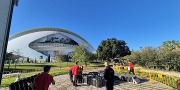 Montaje del castillo de Nochevieja