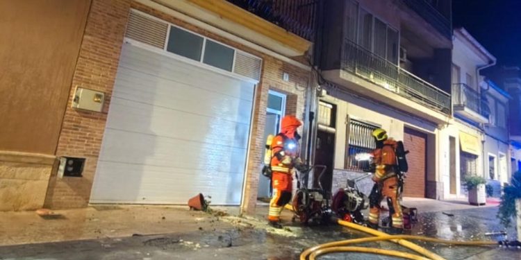 incendio de una vivienda de Alcudia de Crespins