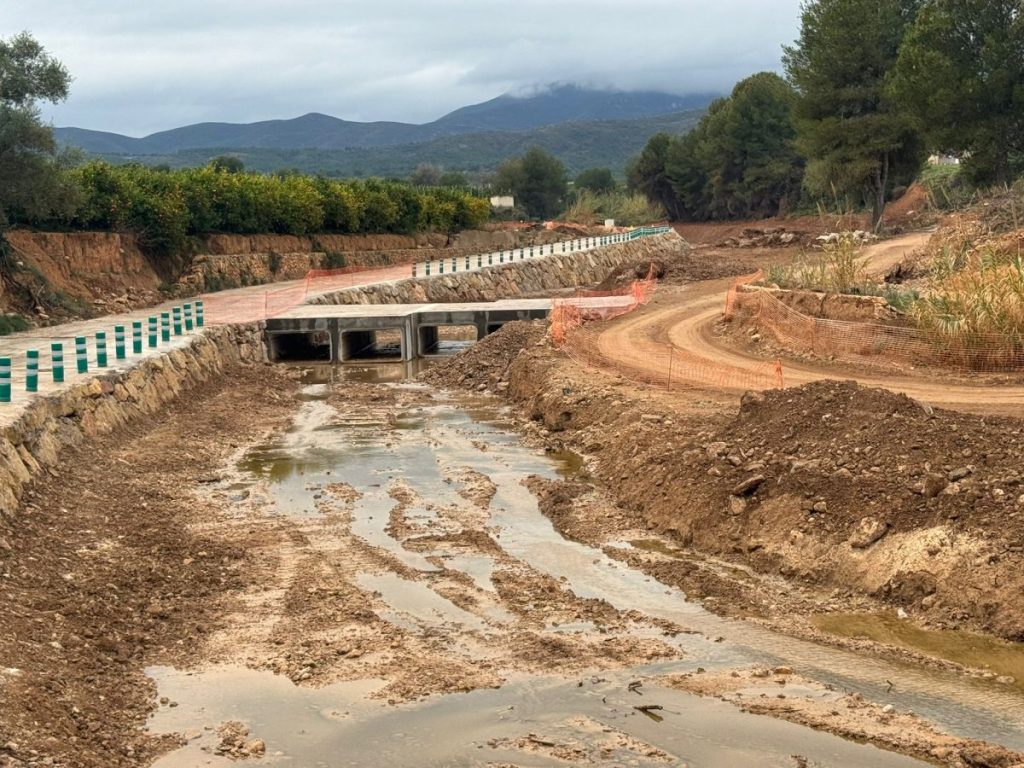 Reparación de caminos rurales tras la Dana