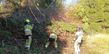 Intervención en los accesos a Tossal Gros por la borrasca