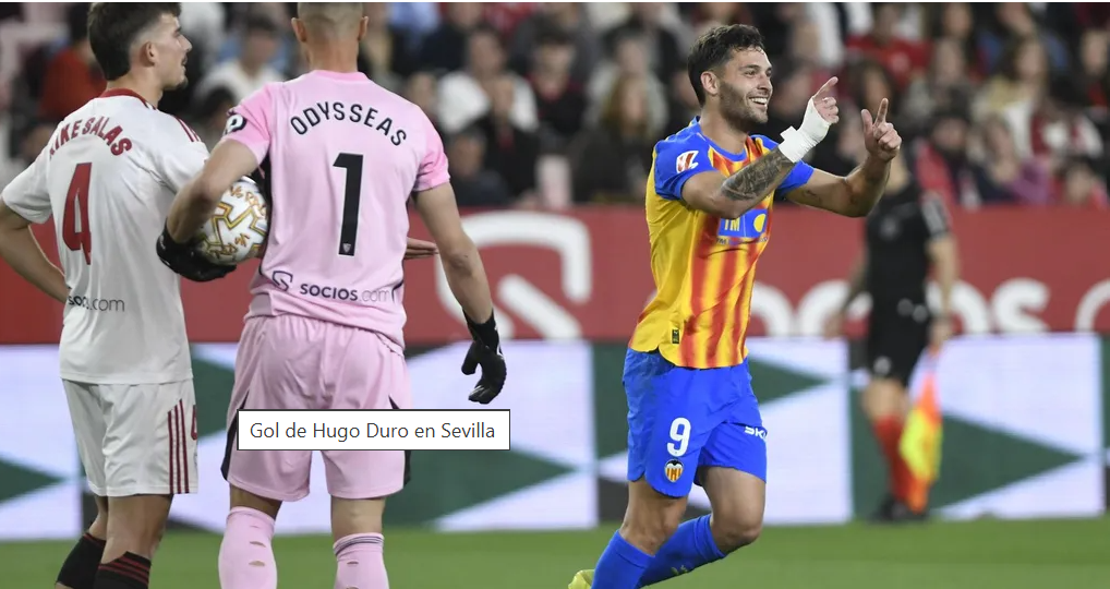 El Valencia CF incendia el Sánchez-Pizjuán y presenta su candidatura europea con una victoria de prestigio