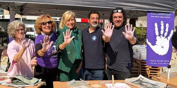 mural cerámico participativo en Castellón contra la violencia de género