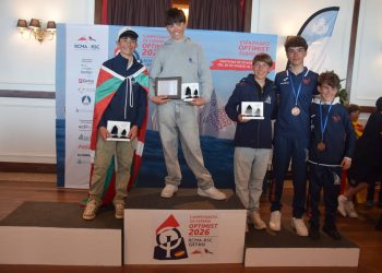 Tomás Carbonell en el Campeonato de España de Optimist