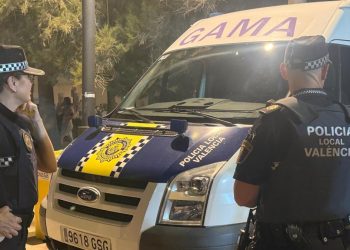 Agentes de la Policía Local de València.
