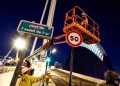 Trabajos en el puente de l'Assut de l'Or.